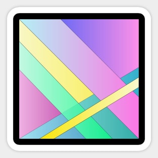 Neon abstraction Sticker